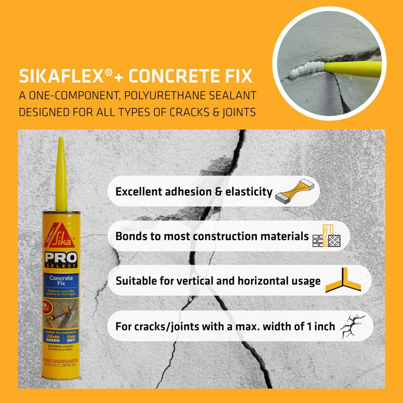 Sika Pro Select Limestone Polyurethane Concrete Caulk Sealant 10.1 oz