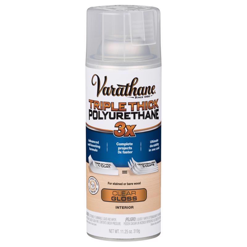 Varathane Transparent Gloss Clear Water-Based Oil Modified Urethane Triple Thick Polyurethane 11.25