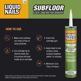 Liquid Nails Subfloor & Deck Synthetic Rubber Construction Adhesive 10 oz
