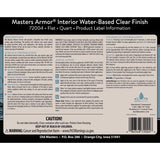 Old Masters Masters Armor Flat Clear Water-Based Floor Finish 1 qt