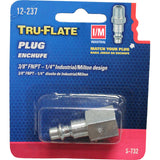 Tru-Flate Steel 1/4 in. I/M Style Plug 3/8 in. Female 1 pc