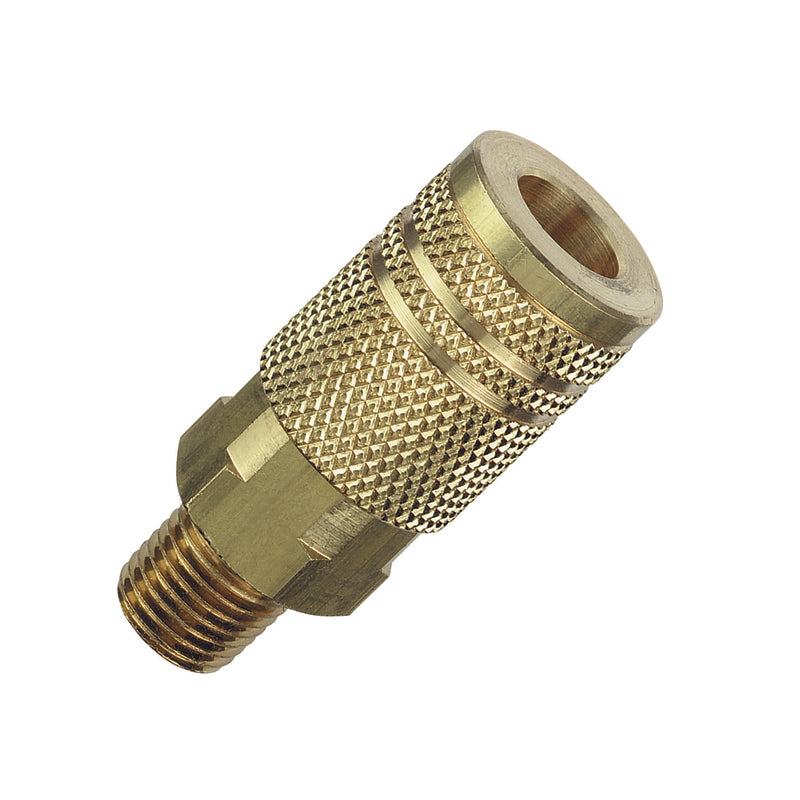 Amflo Brass 1/4 in. I/M Style Coupler 1/4 in. Male 1 pc