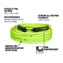 Flexzilla Pro 50 ft. L X 3/8 in. D Hybrid Polymer Air Hose 300 psi Zilla Green