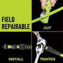 Flexzilla Pro 50 ft. L X 3/8 in. D Hybrid Polymer Air Hose 300 psi Zilla Green