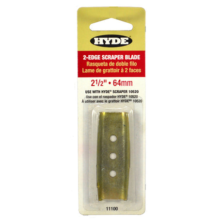 Hyde 2-1/2 in. W High Carbon Steel Double Edge Scraper Blade