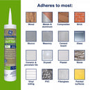 GE Advanced Clear Silicone 2 Gutter and Flashing Caulk Sealant 10.1 oz