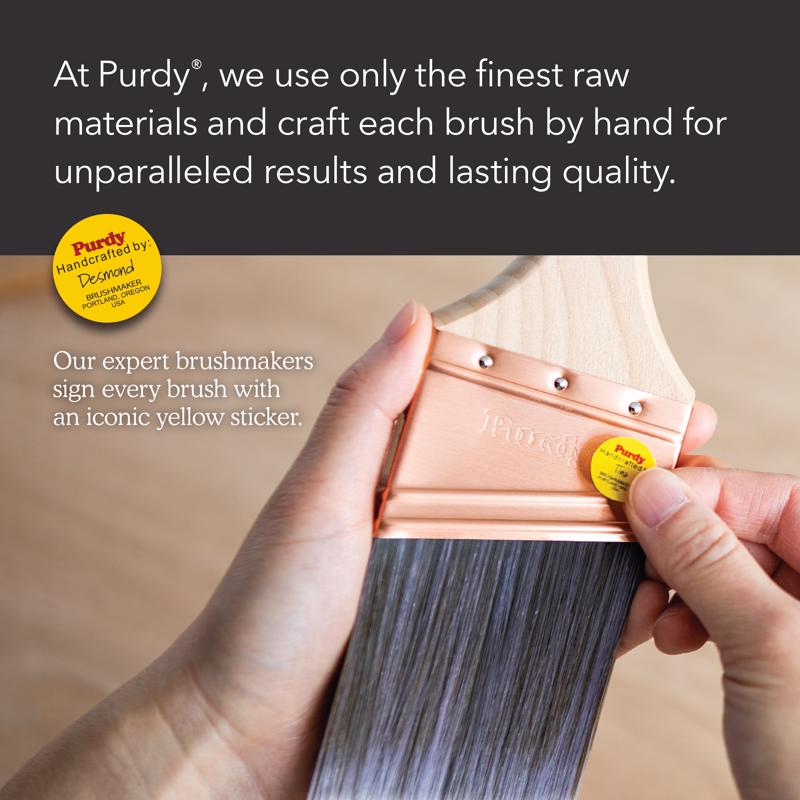 Purdy Nylox Sprig 3 in. Soft Flat Trim Paint Brush