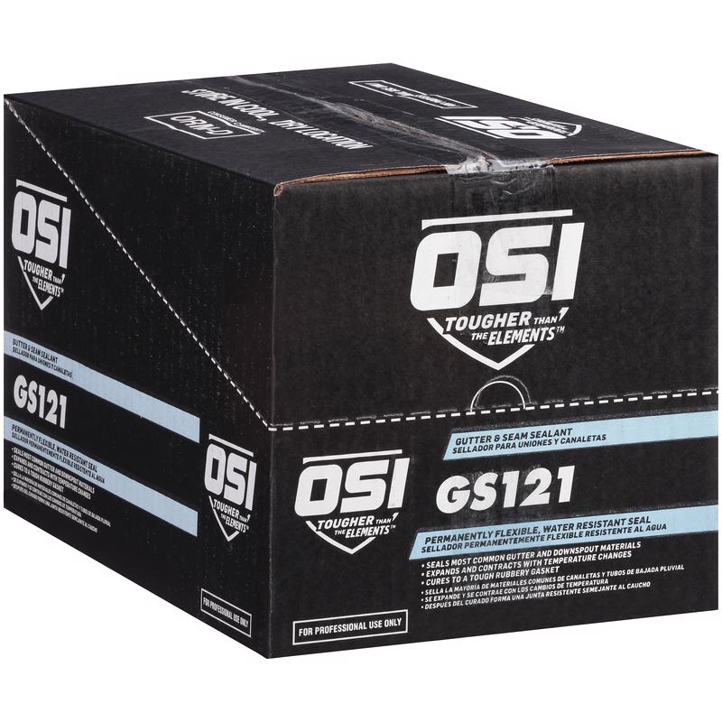 OSI GS121 White Synthetic Rubber Gutter and Seam Sealant 5 oz