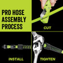 Flexzilla Pro 250 ft. L X 3/8 in. D Hybrid Polymer Air Hose 300 psi Zilla Green