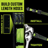 Flexzilla Pro 250 ft. L X 3/8 in. D Hybrid Polymer Air Hose 300 psi Zilla Green