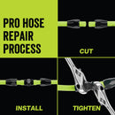 Flexzilla Pro 250 ft. L X 3/8 in. D Hybrid Polymer Air Hose 300 psi Zilla Green