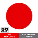 Diablo StickFast 5 in. Ceramic Blend Adhesive Sanding Disc 80 Grit Coarse 50 pk