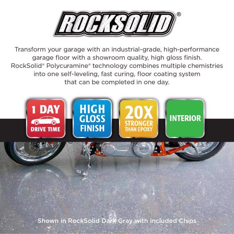 Rust-Oleum RockSolid Dark Gray Garage Floor Coating Kit 76 oz