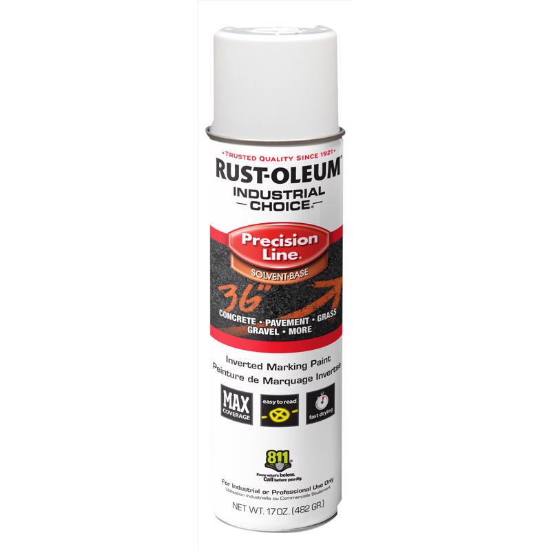 Rust-Oleum Industrial Choice White Inverted Marking Paint 17 oz