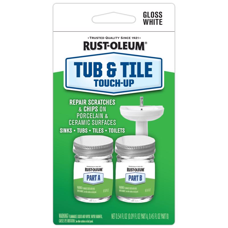 Rust-Oleum Specialty Gloss White Tub & Tile Touch-Up Interior 0.45 oz