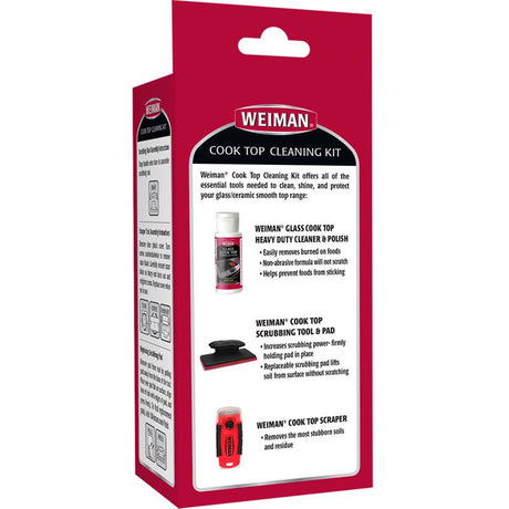 Weiman No Scent Cooktop Cleaner Starter Kit 1 box Sponge