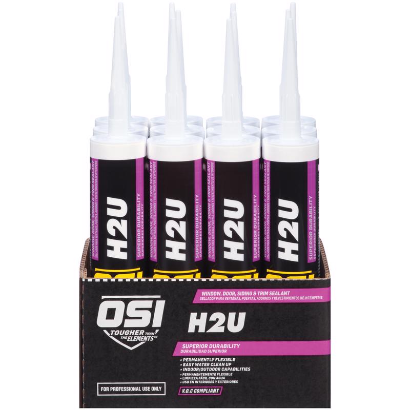 OSI H2U White Acrylic Urethane Door/Trim/Window Sealant 10 oz