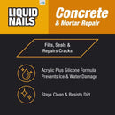 Liquid Nails Concrete & Mortar Repair High Strength Acrylic Concrete Bonding Agent 10.3 oz