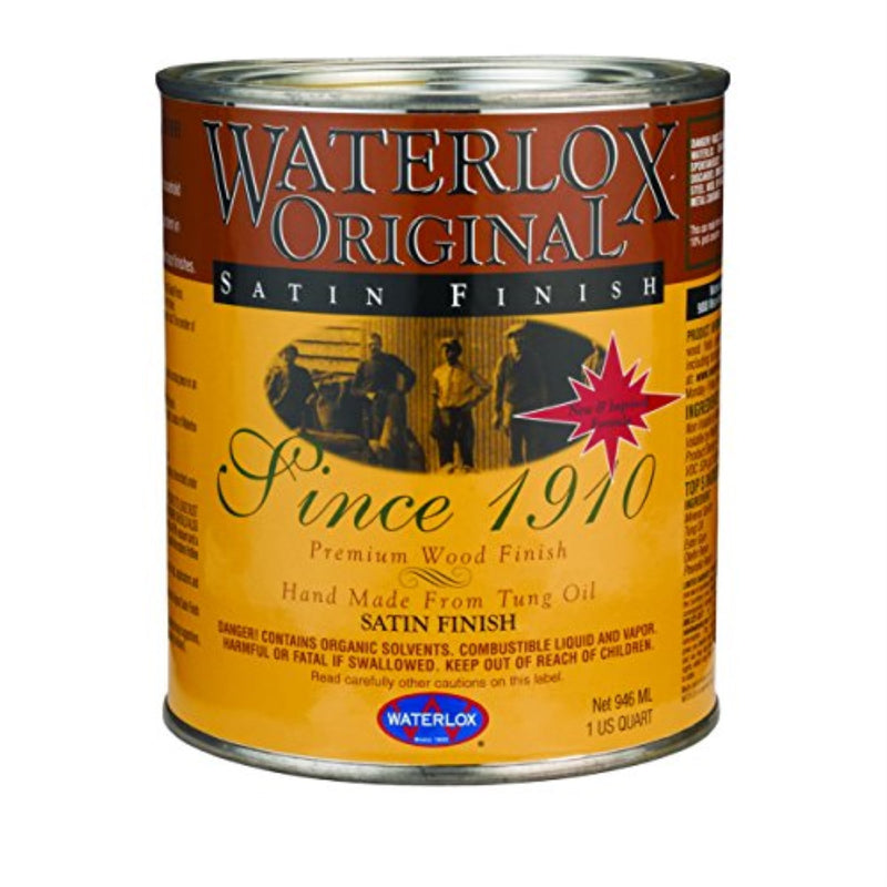 Waterlox Satin Clear Oil-Based Wood Finish 1 qt