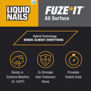 Liquid Nails Fuze-It All Surface High Strength Hybrid Adhesive Adhesive 9 oz