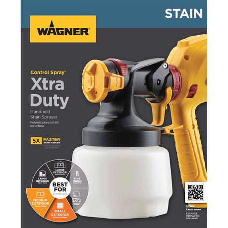 Wagner Control Spray Xtra Duty 6 psi Metal HVLP Paint Sprayer