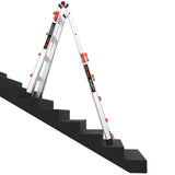 Little Giant Velocity 17 ft. H Aluminum Telescoping Multi-Position Ladder Type IA 300 lb. capacity