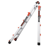 Little Giant Velocity 17 ft. H Aluminum Telescoping Multi-Position Ladder Type IA 300 lb. capacity