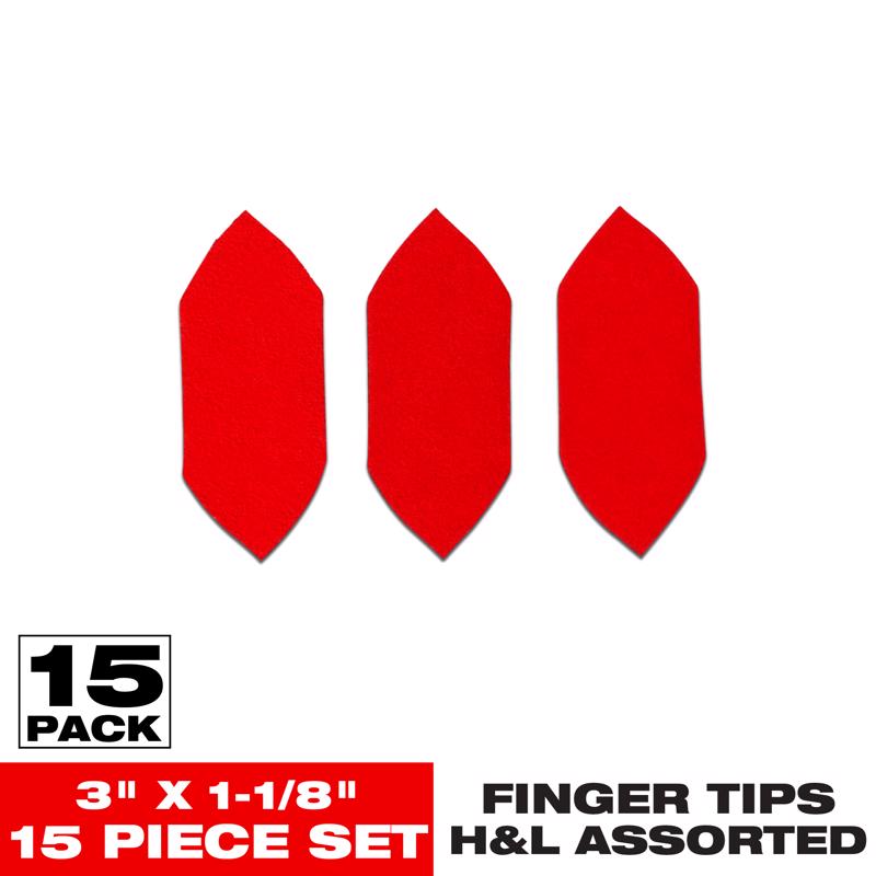 Diablo 3 in. L X 1-1/8 in. W 80 Grit Aluminum Oxide Detail Sanding Fingertips 15 pk