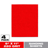 Diablo 9 in. L X 11 in. W 220 Grit Aluminum Oxide Sanding Sheet 4 pk
