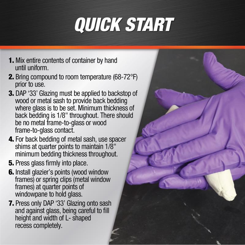 DAP White Glazing Compound 1 pt