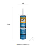 Liquid Nails Tough Repair Black Latex Caulk Sealant 10.3 oz