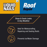 Liquid Nails Tough Repair Black Latex Caulk Sealant 10.3 oz