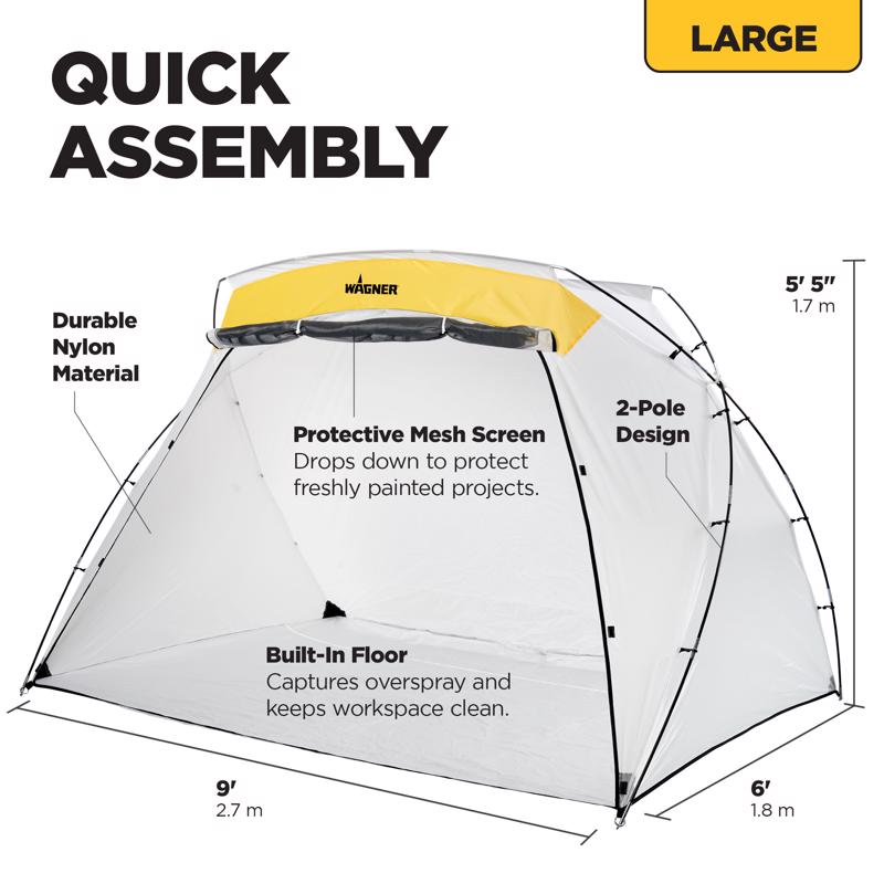 HomeRight 6 ft. W X 9 ft. L Paper/Poly Spray Shelter 1 pk