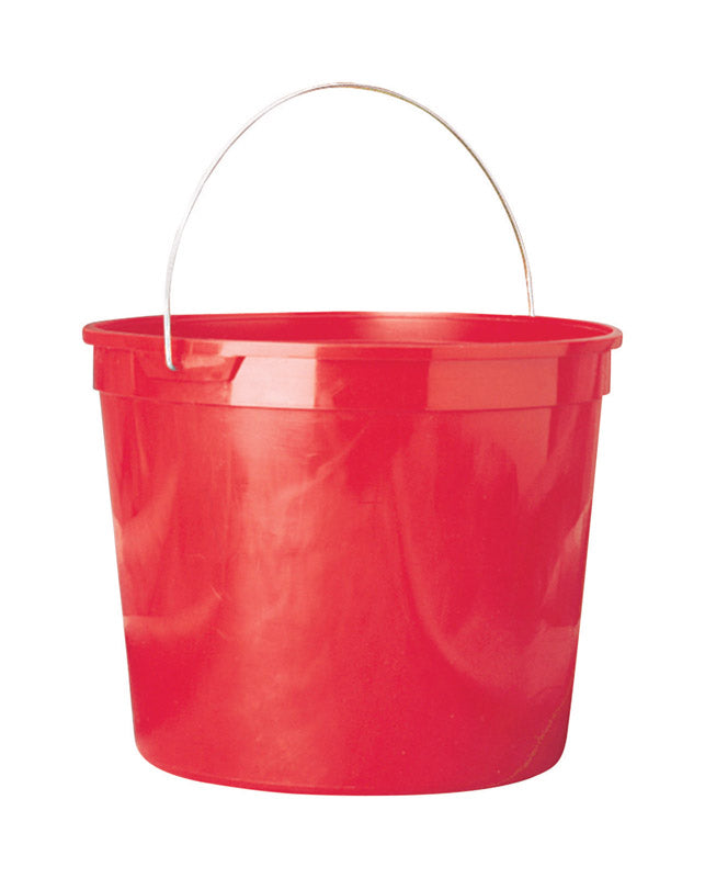 BUCKET POLY RED 10QT