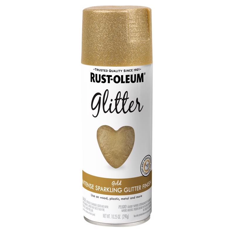 Rust-Oleum Specialty Glitter Gold Spray Paint 10.25 oz