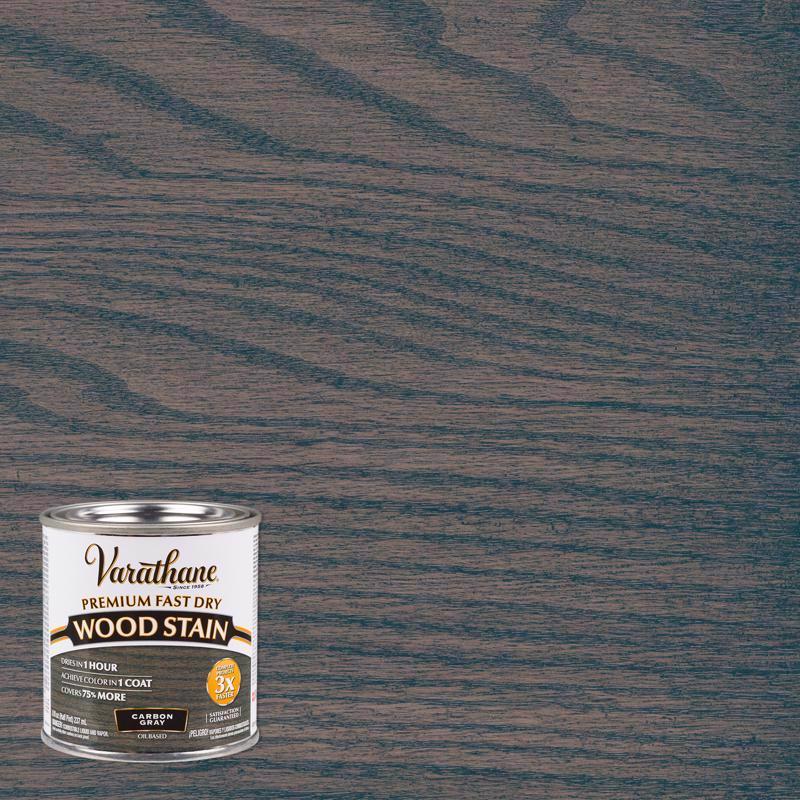 Varathane Semi-Transparent Gloss Carbon Gray Oil-Based Urethane Modified Alkyd Fast Dry Wood Stain 0