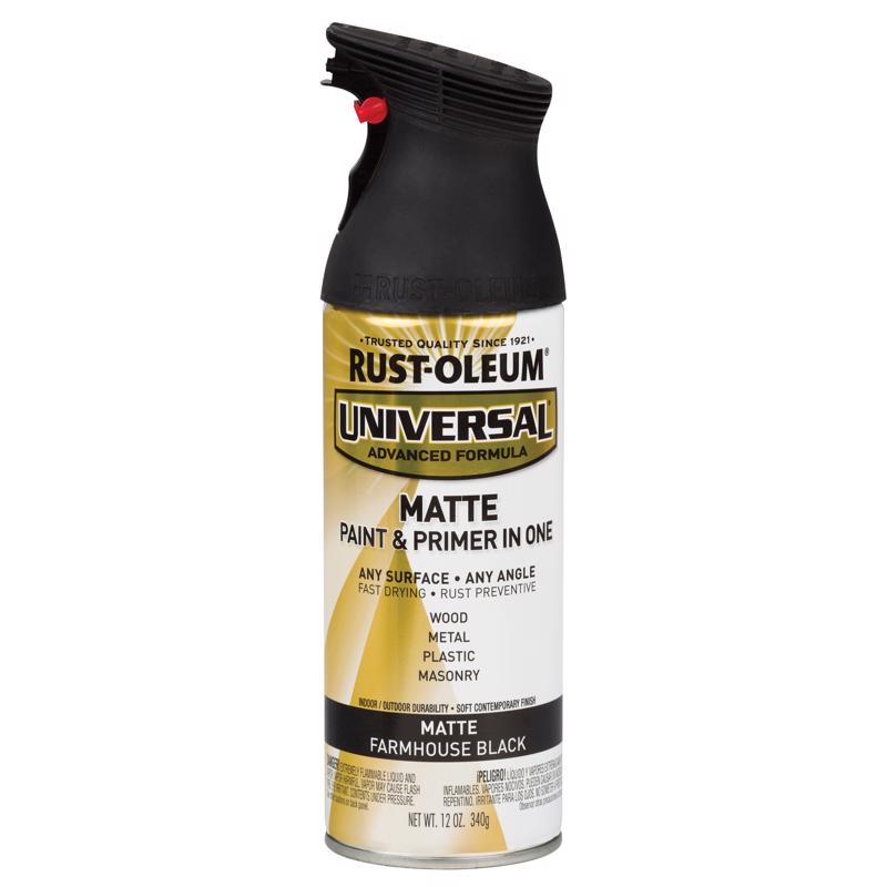 Rust-Oleum Universal Matte Farmhouse Black Spray Paint 12 oz