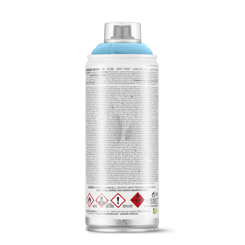 MTN 94 Matte Hydra Blue Spray Paint 400 ml