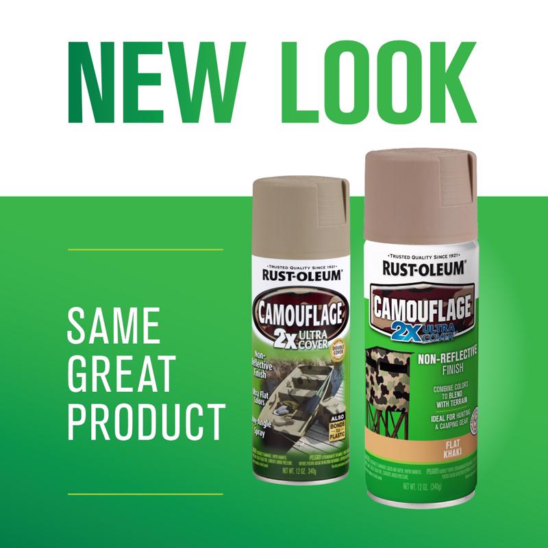 Rust-Oleum Specialty Flat Khaki Camouflage Spray Paint 12 oz