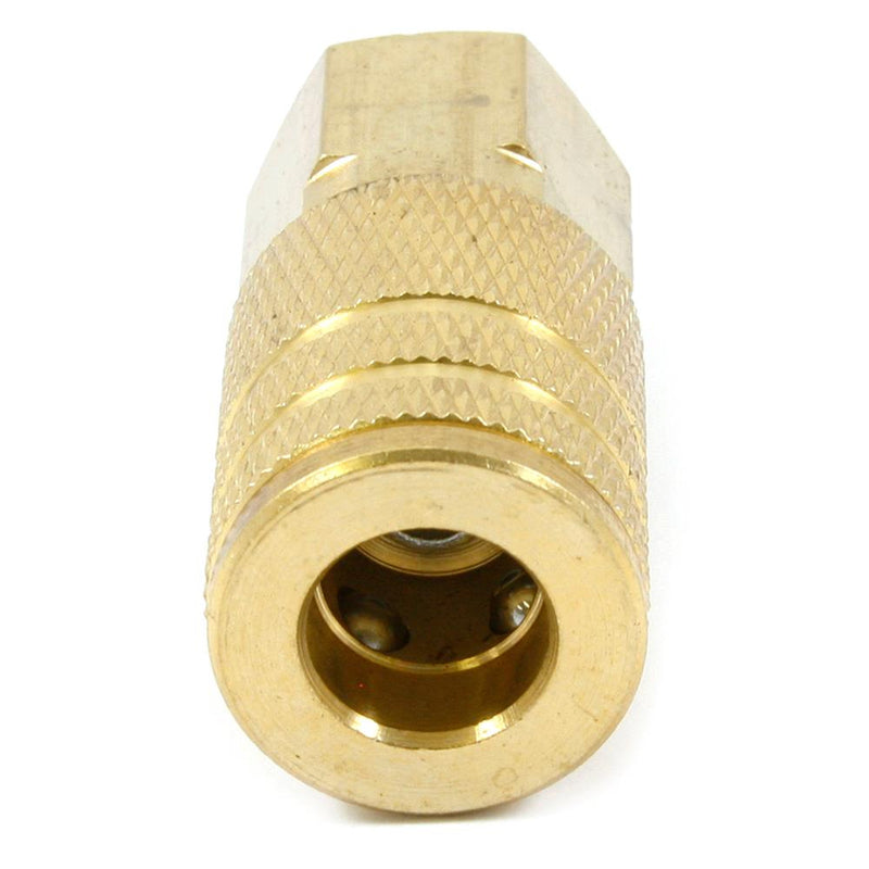 Forney Brass/Steel Air Coupler and Plug Set 1/4 in. 1/4 in. 5 pc