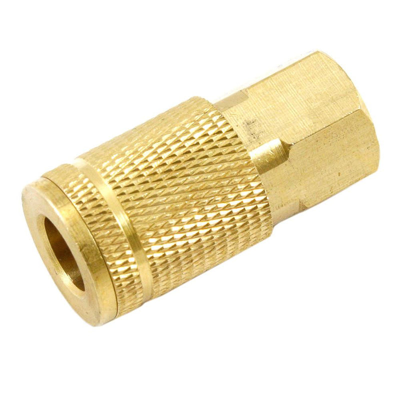 Forney Brass/Steel Air Coupler and Plug Set 1/4 in. 1/4 in. 2 pc