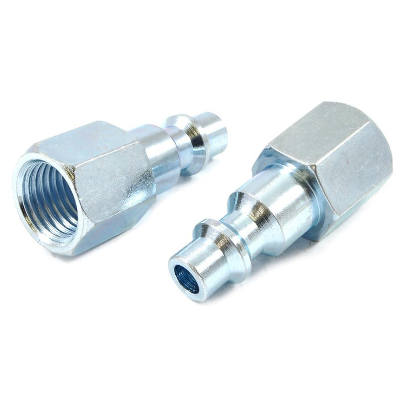 Forney Steel Plug 1/4 in. Female X 1/4 in. 2 pc