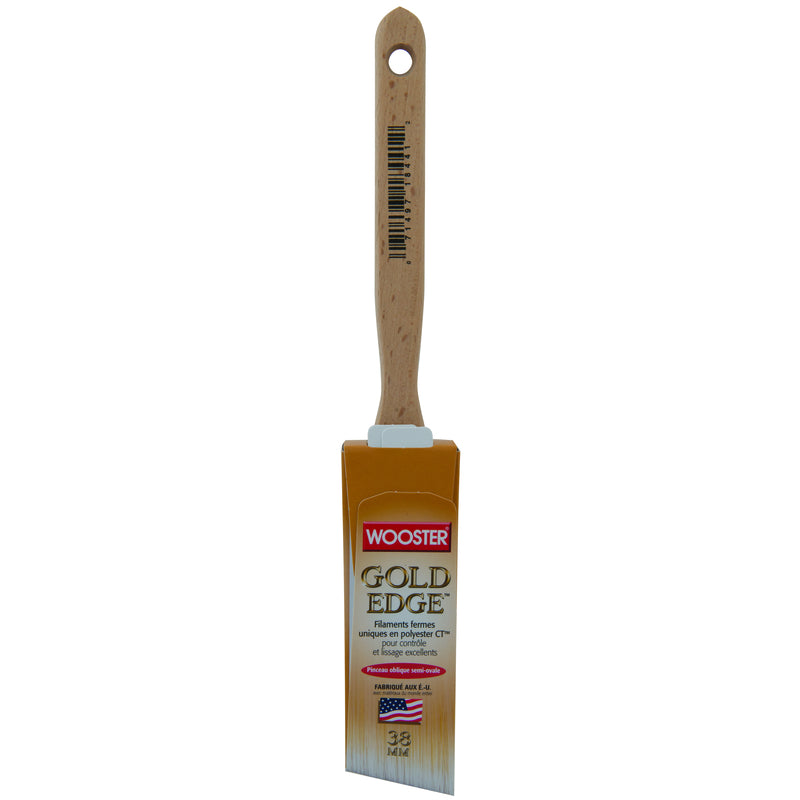 Wooster Gold Edge 1-1/2 in. Firm Semi-Oval Angle Paint Brush