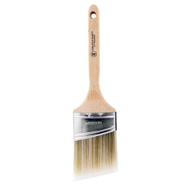 Wooster Gold Edge 3 in. Firm Semi-Oval Angle Paint Brush