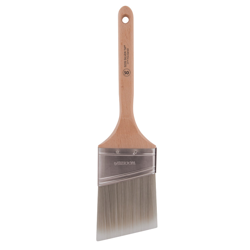Wooster Silver Tip 3 in. Soft Semi-Oval Angle Paint Brush