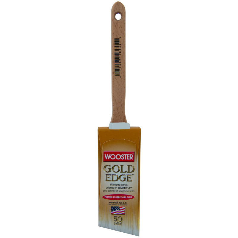 Wooster Gold Edge 2 in. Firm Semi-Oval Angle Paint Brush