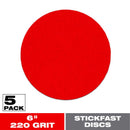 Diablo StickFast 6 in. Ceramic Blend Adhesive ROS Sanding Disc 220 Grit Ultra Fine 5 pk