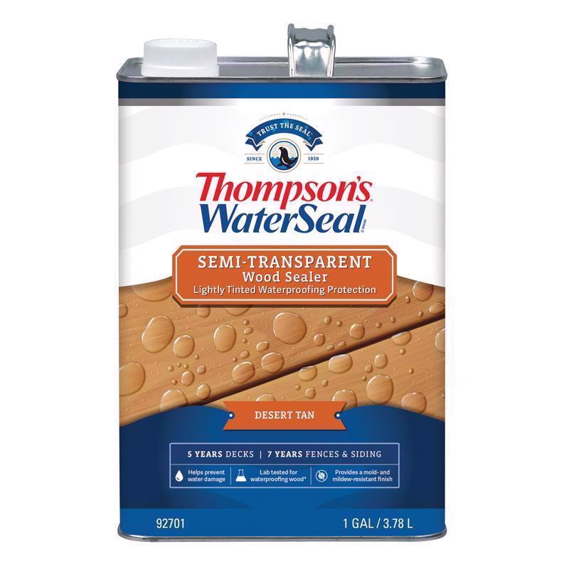 Thompson's WaterSeal Semi-Transparent Desert Tan Waterproofing Wood Stain and Sealer 1 gal