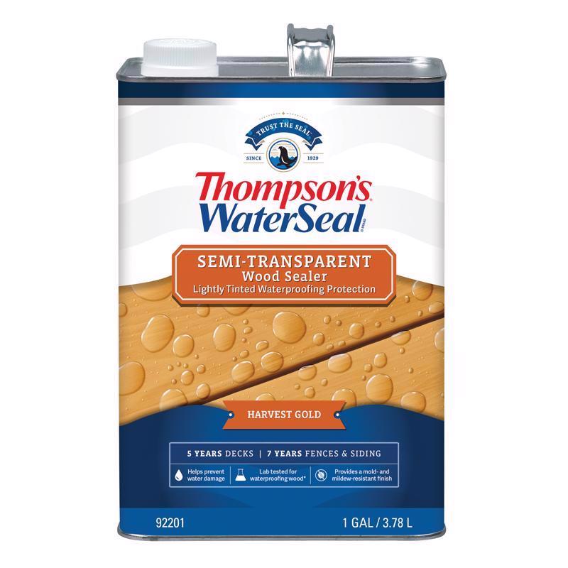 Thompson's WaterSeal Semi-Transparent Harvest Gold Waterproofing Wood Stain and Sealer 1 gal