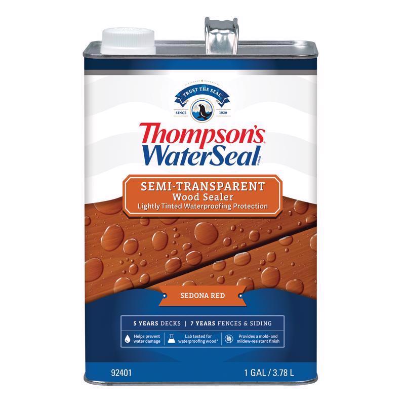 Thompson's WaterSeal Semi-Transparent Sedona Red Waterproofing Wood Stain and Sealer 1 gal